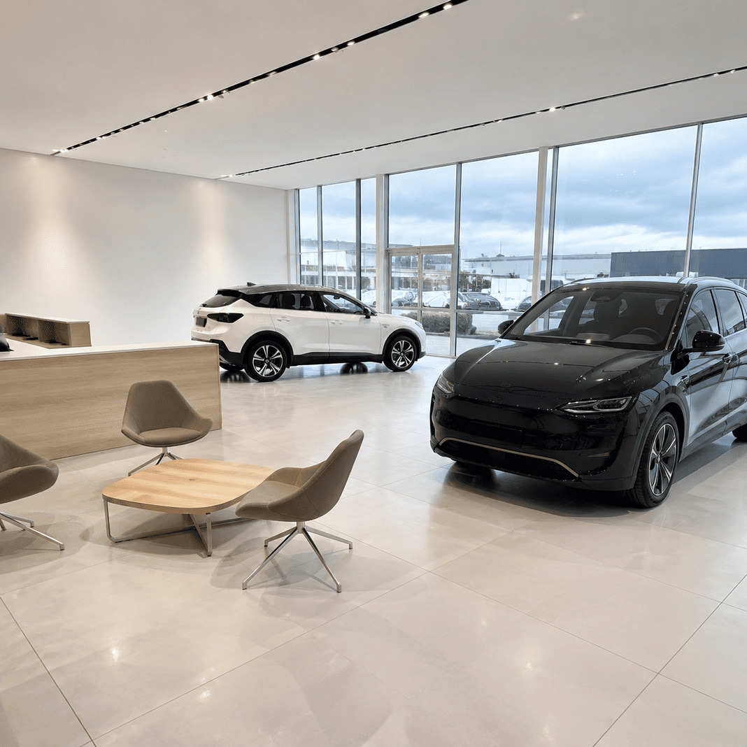After Car Dealership Showroom Cleaning photo - Illustrative Image