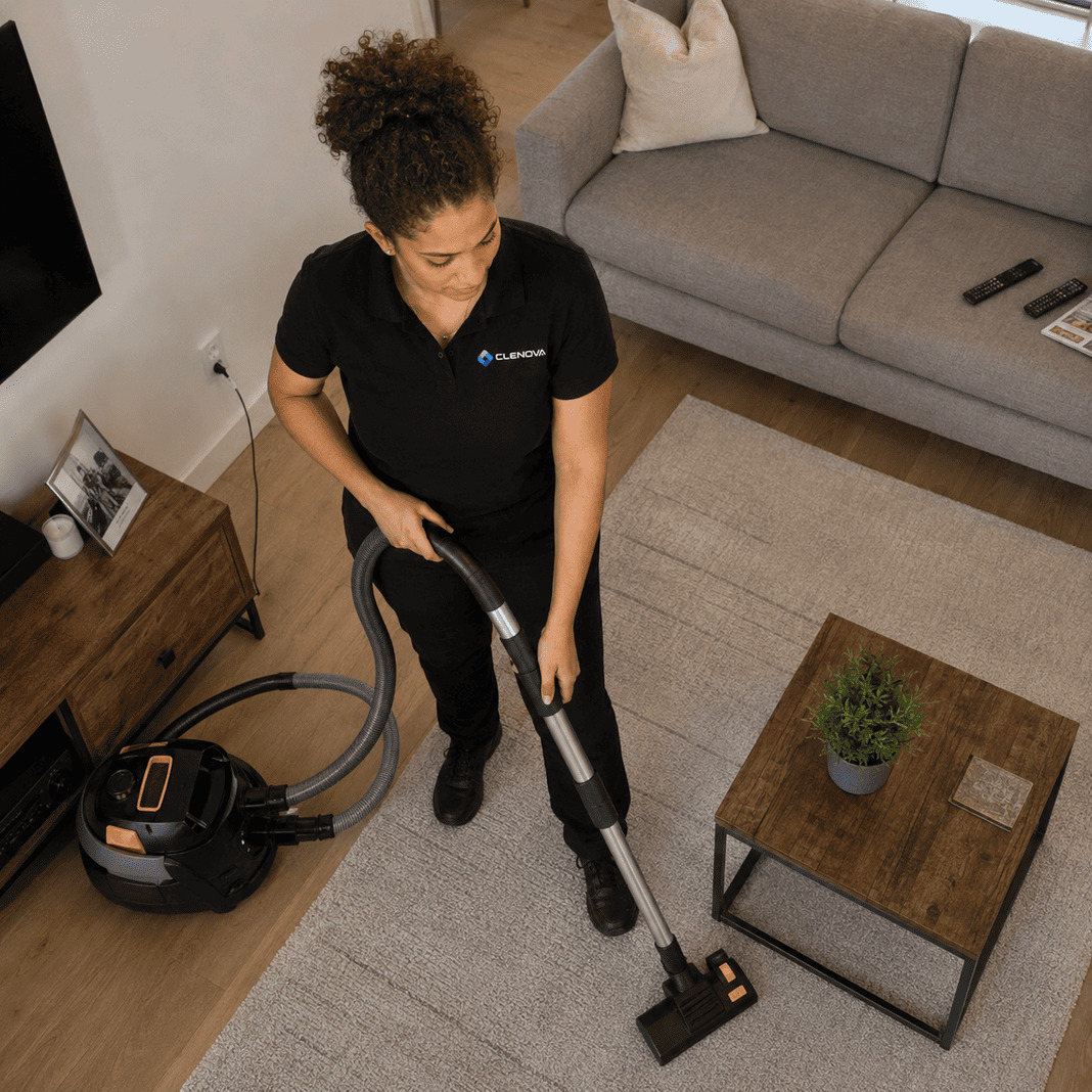 Property Management Cleaning living room – Illustrative Image
