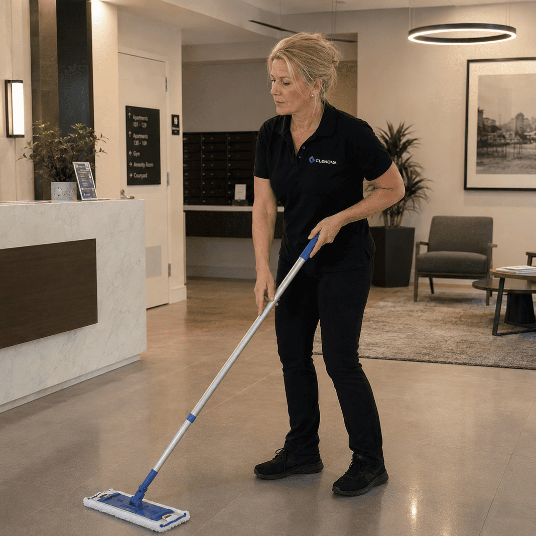 Property Management Cleaning – Lobby clean – Illustrative Image