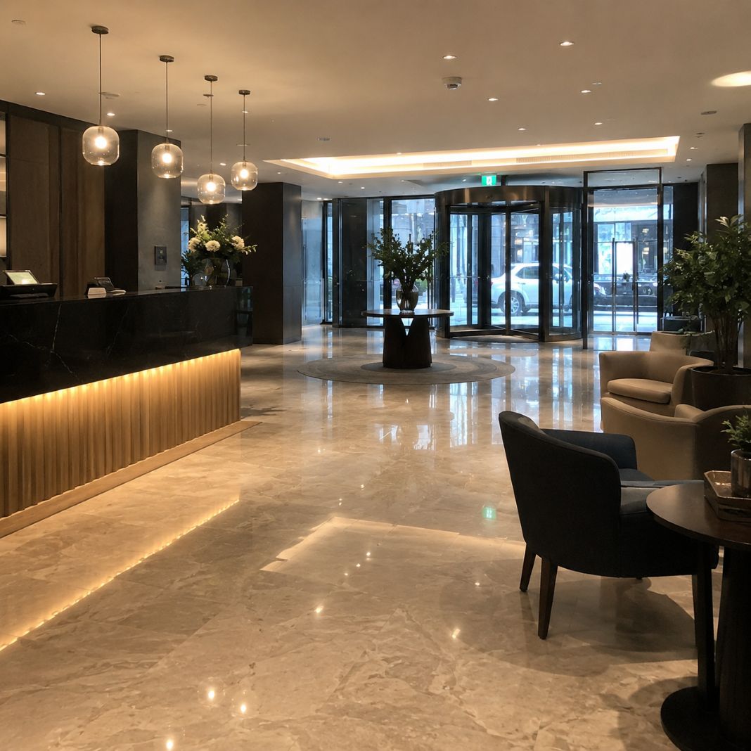 Premium London hotel and leisure venue maintained by a professional hospitality cleaning team