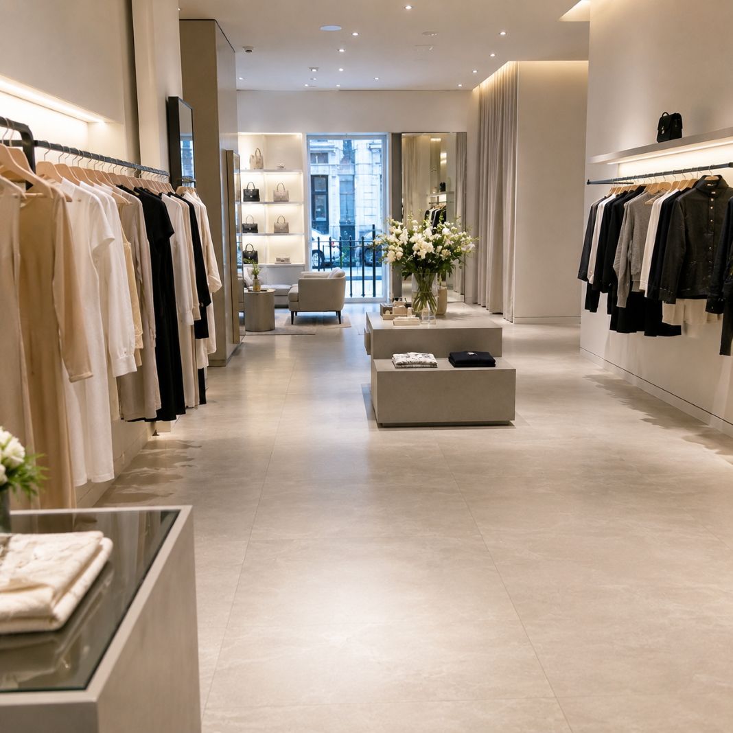 A professional cleaned retail clothing store - Clenova Cleaning - Illustrative Image