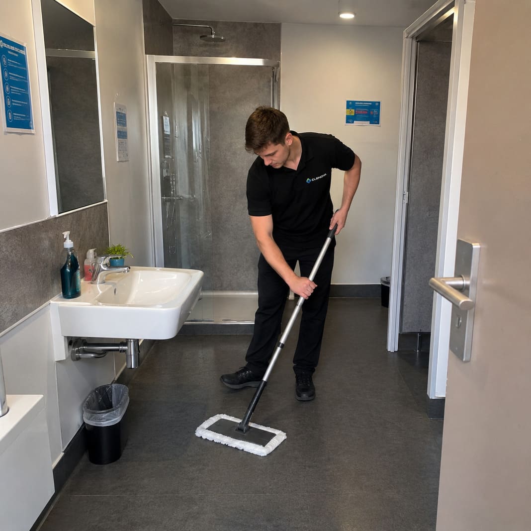 End of Tenancy Cleaning in bathroom – Illustrative Image