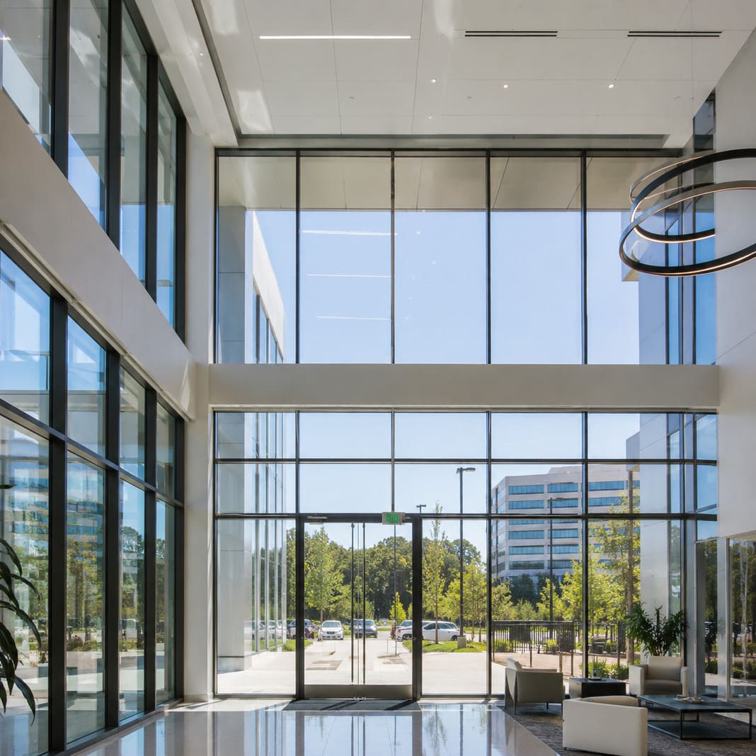 Post High Level Cleaning of office block – Illustrative Image