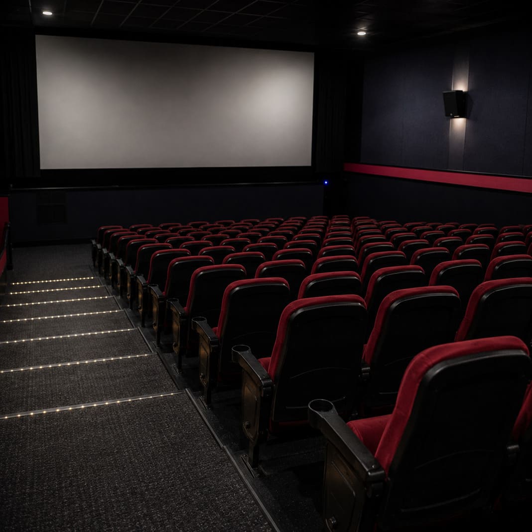 Post Theatre and Cinema cleaning shot – Illustrative Image