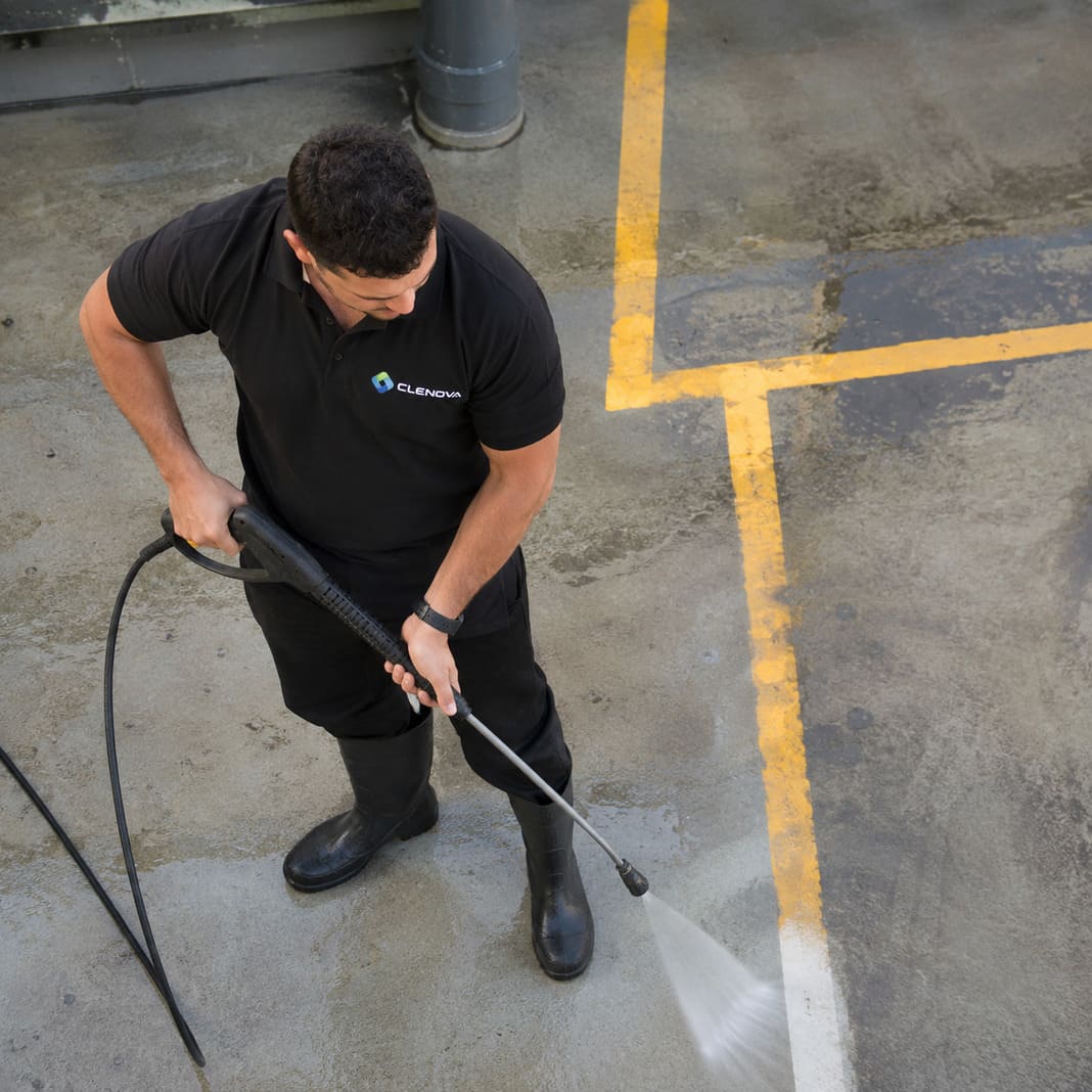 Pressure Washing car park - Illustrative Image