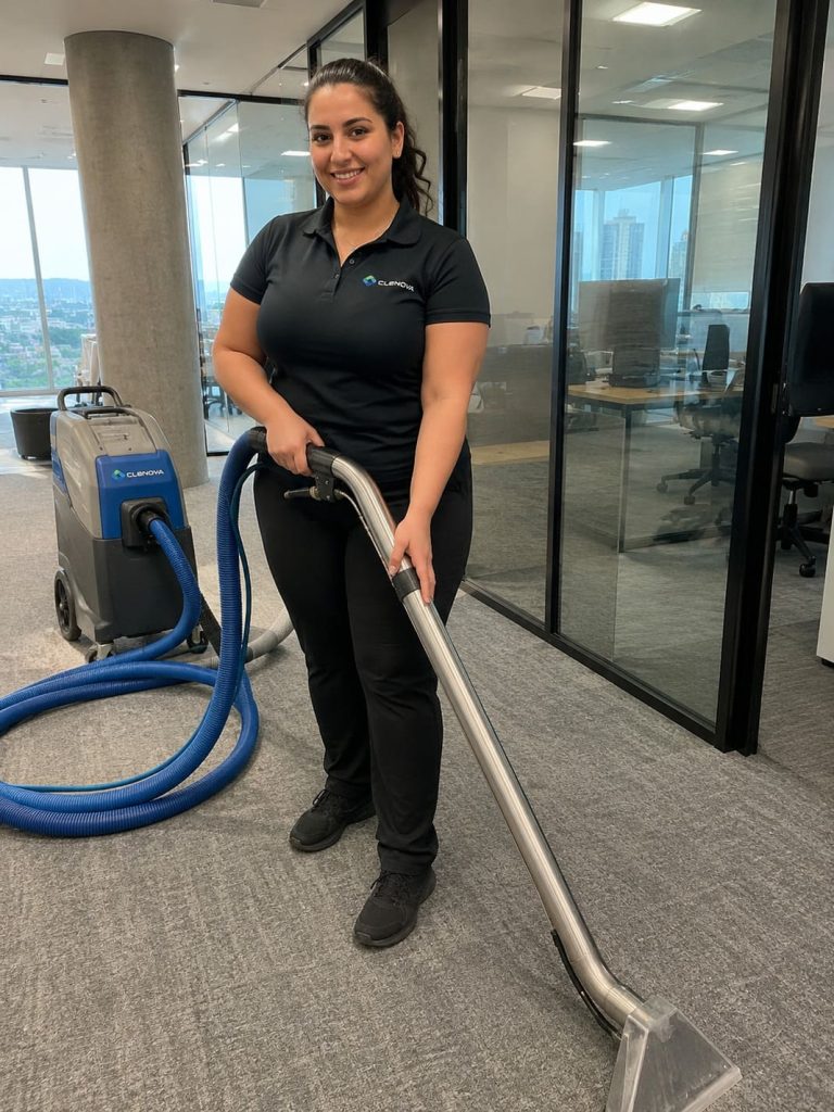 Professional office carpet extraction cleaning service - Illustrative Image