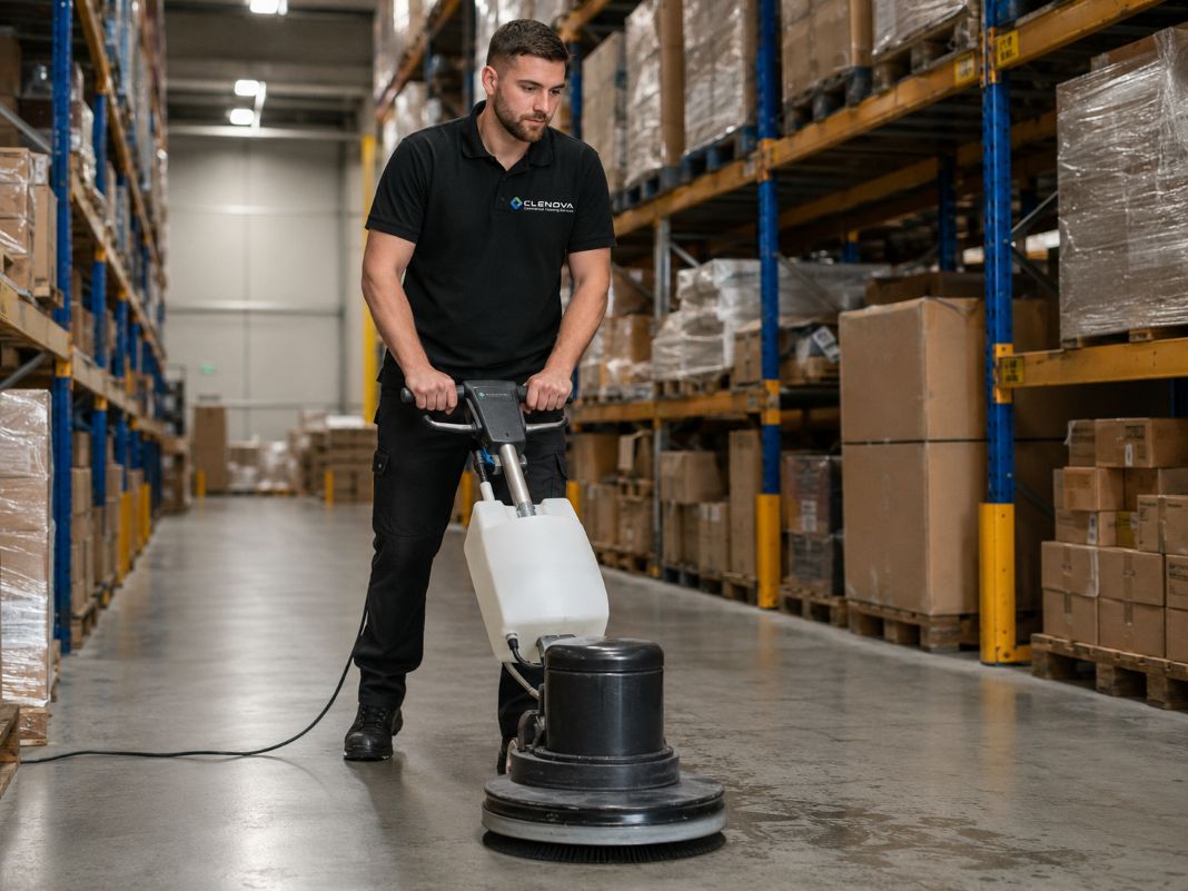 NEW Industrial Floor Care warehouse cleaning in London - Illustrative Image