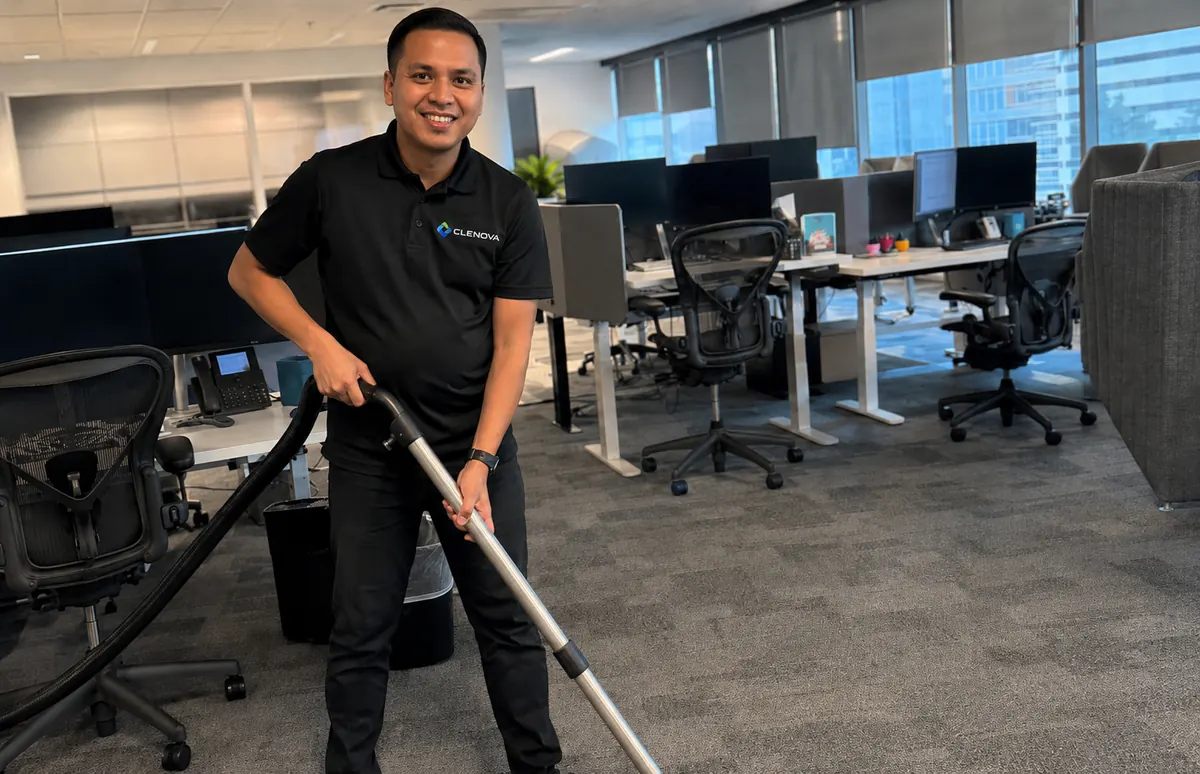 office carpet vacuuming service - Illustrative Image