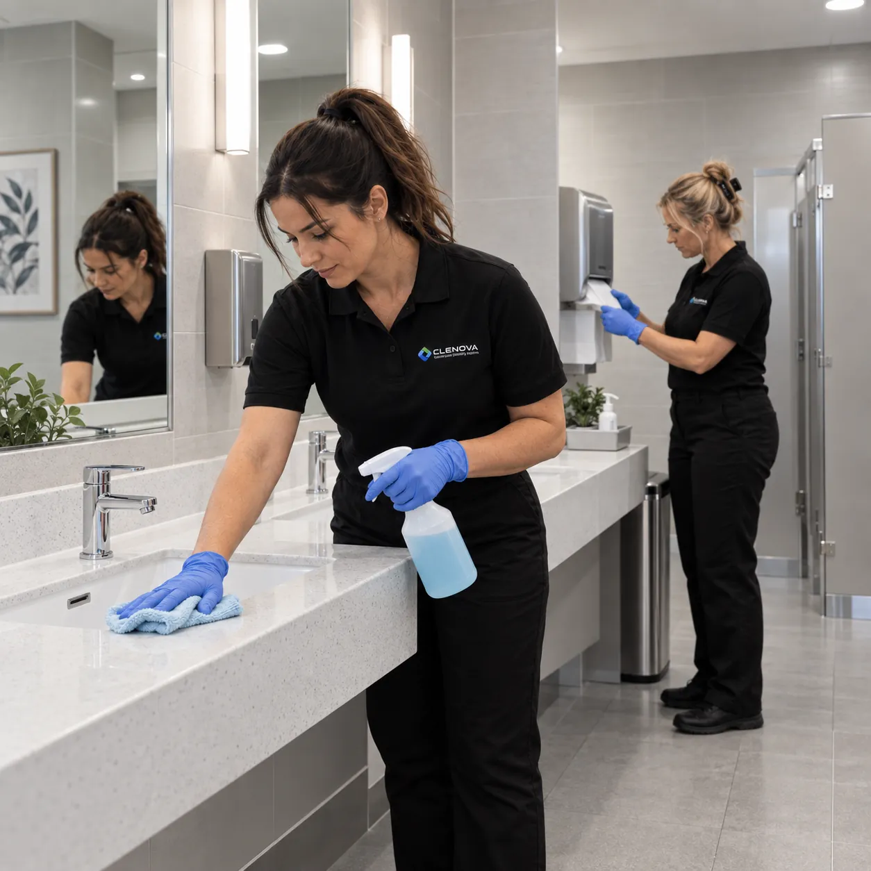 CQC Cleaning Clinical Bathroom - Illustrative Image